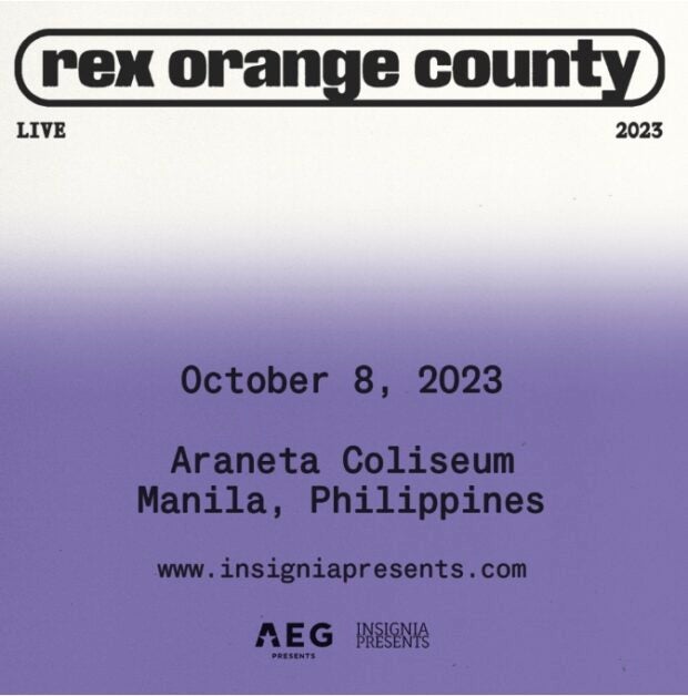  REX ORANGE COUNTY LIVE IN ASIA TOUR 2023 MANILA